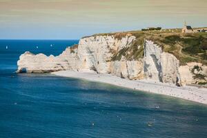 Cliffs of Etretat, Normandy, France photo