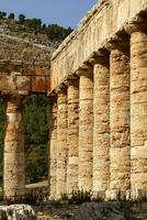 segesta archaeological site of ancient greece drills Sicily Italy photo