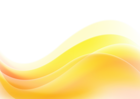 Orange vibrant abstract waves background png