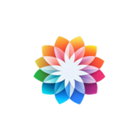 ein bunt Feder Kreis auf transparent Hintergrund png