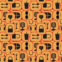 Flat icon vector pattern and seamless.