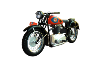 old motorcycle on a transparent background png