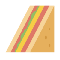 Sandwich illustration design png