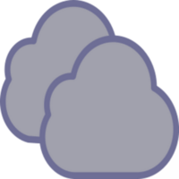 diseño de ilustración de nube png