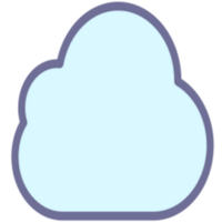 nubes clima ilustración diseño png