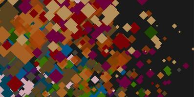 Colorful squares abstract geometric retro background vector