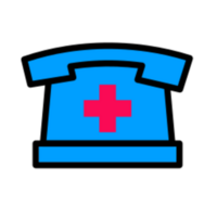 Emergency telephone illustration design png