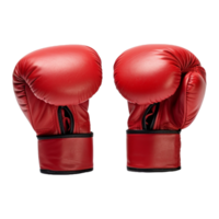 ai généré boxe gants sur transparent Contexte - ai généré png