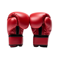 ai généré boxe gants sur transparent Contexte - ai généré png