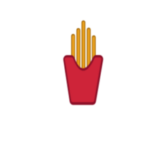 French fries illustration design png