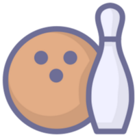 bowling illustrazione design png