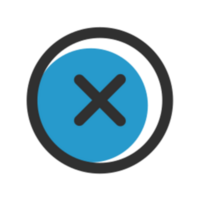 Delete cross icon design png