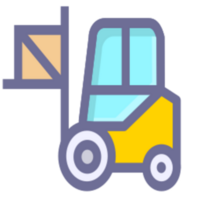 gaffeltruck frakt illustration design png