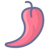 Chili poivre légume illustration conception png