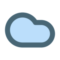 diseño de ilustración de nube png