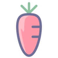 carotte un radis légume illustration conception png