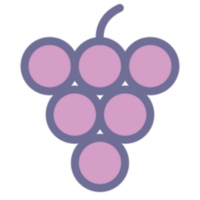 grape grape fruit illustration design png