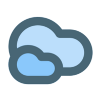 cloudy illustration design png