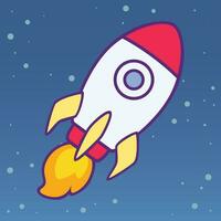 Cute Cartoon Space theme vector art for kids and children