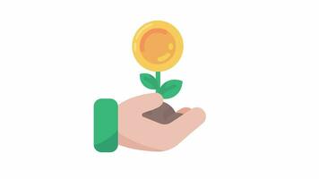 Money tree from growing gold coins Investment ideas to receive good dividend returns video