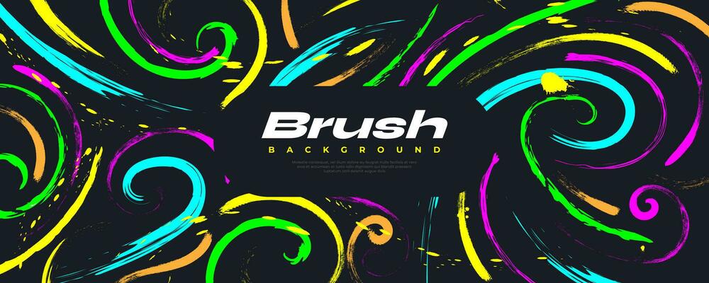 Abstract Colorful Brush Background with Sporty Style. Grunge Sport Background. Scratch and Texture Elements For Design