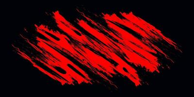 Red and Black Grunge Background. Sport Banner with Brush Style. Brush Stroke Illustration for Banner, Poster, or Sports Background. Scratch and Texture Elements For Design vector