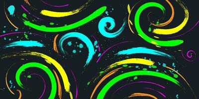 Abstract Colorful Brush Background with Sporty Style. Grunge Sport Background. Scratch and Texture Elements For Design vector