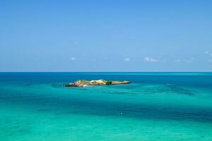 beautiful blue sea and sky viewpoint from Luklom beach, Samae San island, Sattahip, Chonburi, photo