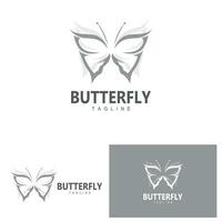 Butterfly Logo Animal Design Brand Product Beautiful and Simple Decorative Animal Wing vector