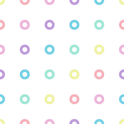 Beautiful pastel colored polka dot diapers for children, pastel donut pattern fabric.