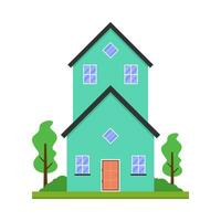 House building flat illustration vector