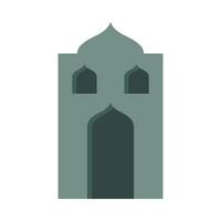 Boho style architecture flat illustration vector