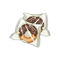 sweet  donut illustration vector