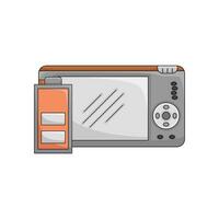 camera photo with battery illustration vector