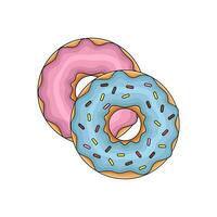 sweet  donut illustration vector