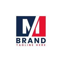 Initial Political and Patriotic M Logo Template, American Letter M Logo Design Patriotic M Logo Design, Alphabet M American Logo Template vector