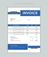 Creative Invoice Template Themes. Vector Business Stationery Design. Print Template.