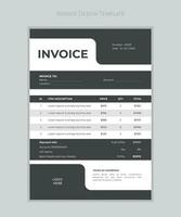 Minimalist Invoice Easy to edit and customize, with a single page invoice design, - A4 Size - Print Ready - Easy to Use. vector