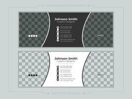 Email signature Template Design. vector