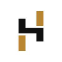 moderno h logo diseño. resumen inicial letra h logo modelo vector