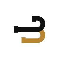 Modern B Logo Design. Abstract Initial Letter B Logo Template vector