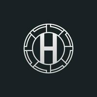 H Letter Logo Concept. Creative Minimal Monogram H Logo Template. Universal Premium Logotype vector