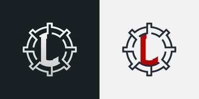 L Logo Design. Clean and Modern Letter L Logo in Round Shape vector