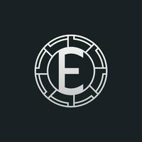 E Letter Logo Concept. Creative Minimal Monogram E Logo Template. Universal Premium Logotype vector