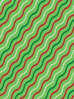 Seamless Christmas Wavy Lines vector