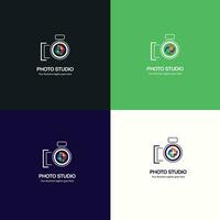 logotipo de estudio fotográfico vector