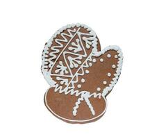 gingerbread in the form of mittens on a white background photo