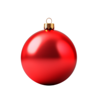 AI generated Christmas Decoration With A Red Balloon on transparent background png