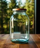 AI generated Innovative Packaging Mockup Designs for Glass Jars - AI Generated photo