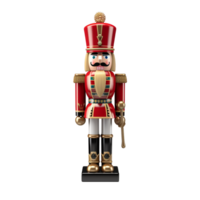 AI generated Christmas nutcracker toy soldier guard png